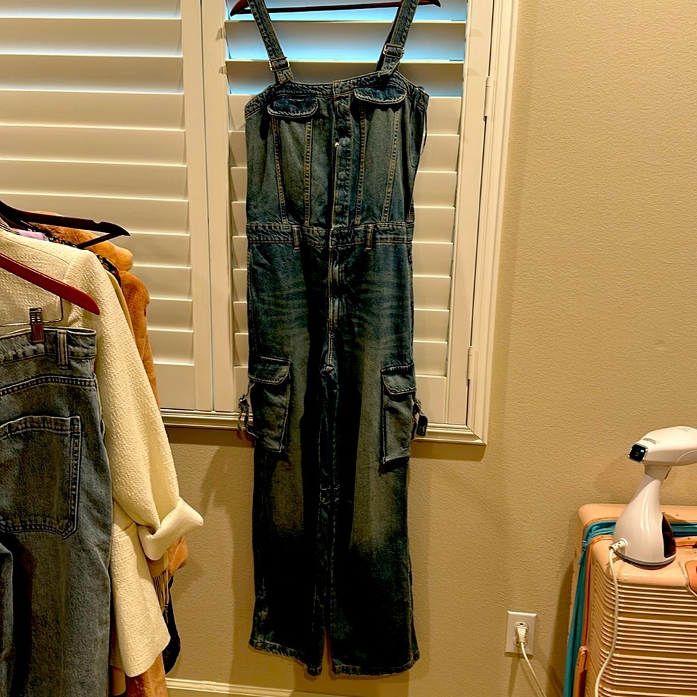 Zara cargo denim  jumper